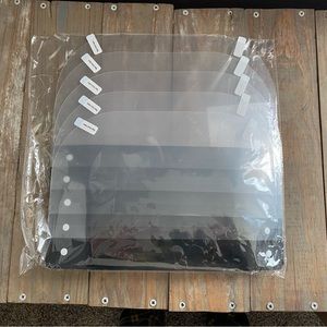 5 pack of new face shields